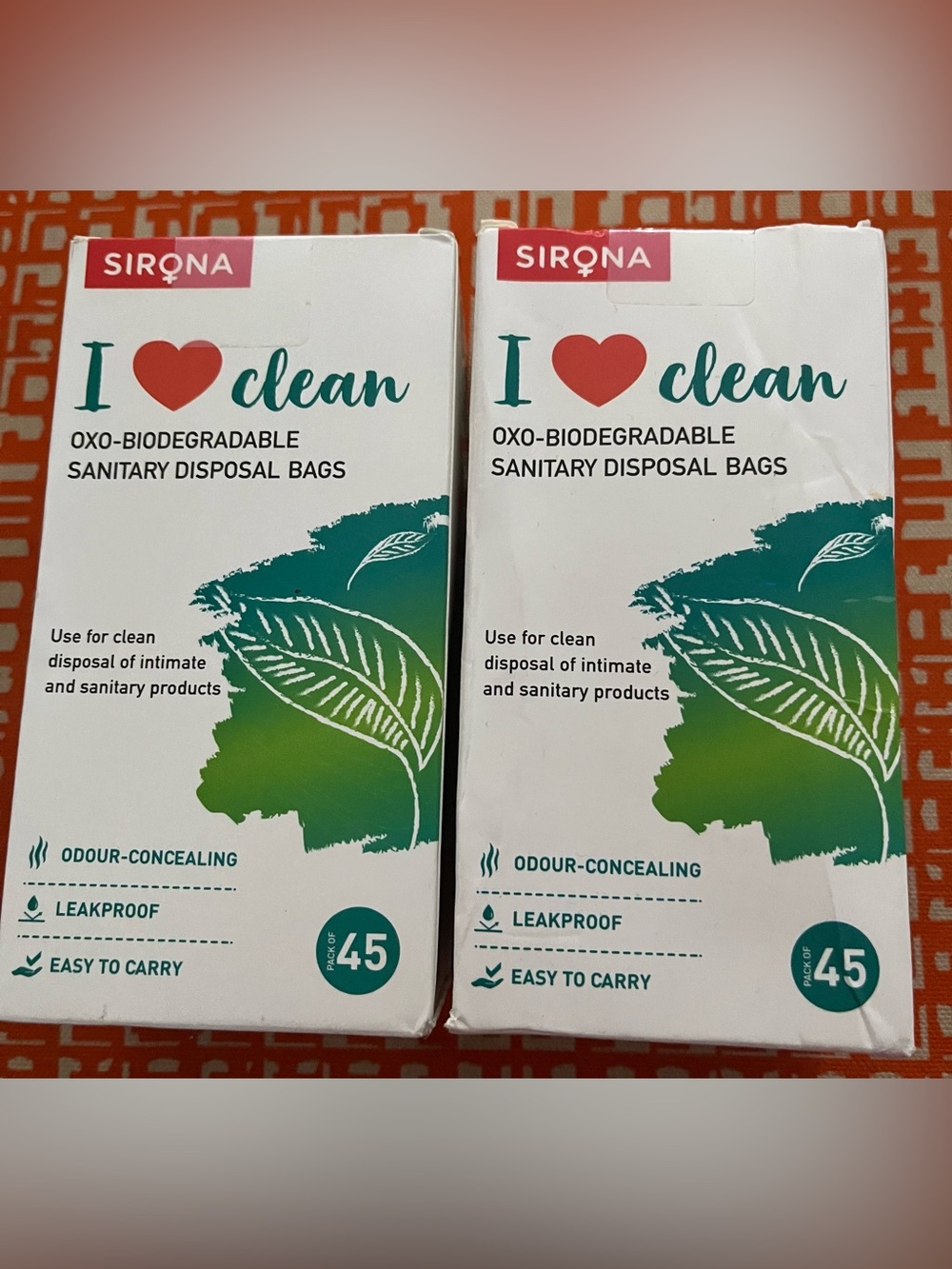 SIRONA I ♥ clean Oxo-Biodegradable Sanitary Disposal Bags